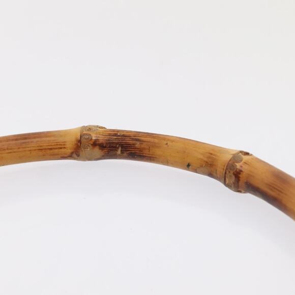 GUCCI Bamboo Hand Bag Leather Brown Gold 001 2404 001 2404 - Picture 8 of 12